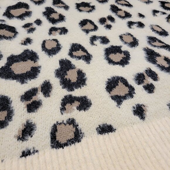 Maronie Soft Baggy Oversized Cheetah Sweater Leopard Animal Print - Picture 6 of 11